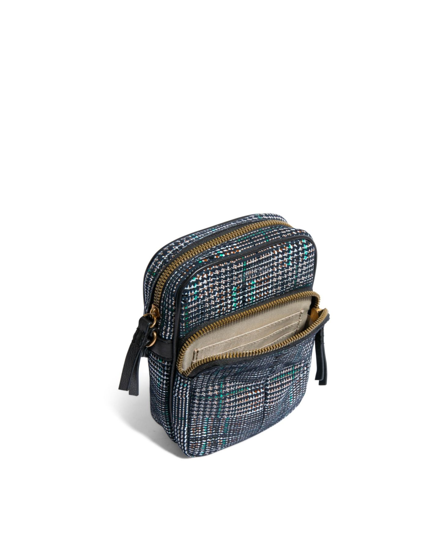 Женская сумка American Leather Co. Cleveland Mini Crossbody, цвет: Клетчатый разноцветный — фото 4