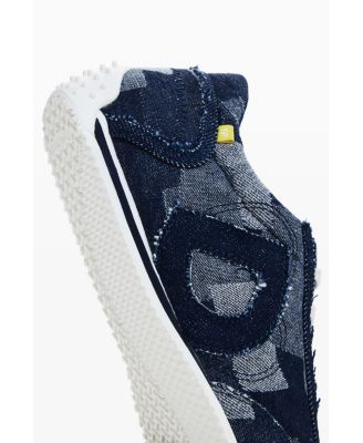 Women's Denim patchwork sneaker