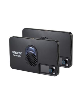 Pano 60c 60W RGBWW LED 2-Light Panel Kit, Charcoal