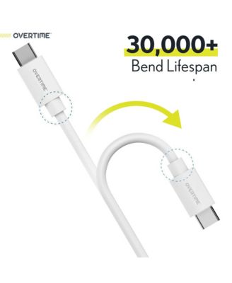 USB-C to USB-C Charging Cable - Pack of 3 (OTDCUSBCTC6WHX3)