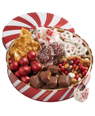 Bonnie & Pop - Christmas Peppermint Gift Tin, 7 Sections