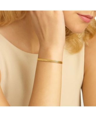 Chic Adjustable Gold Snake Chain Bracelet