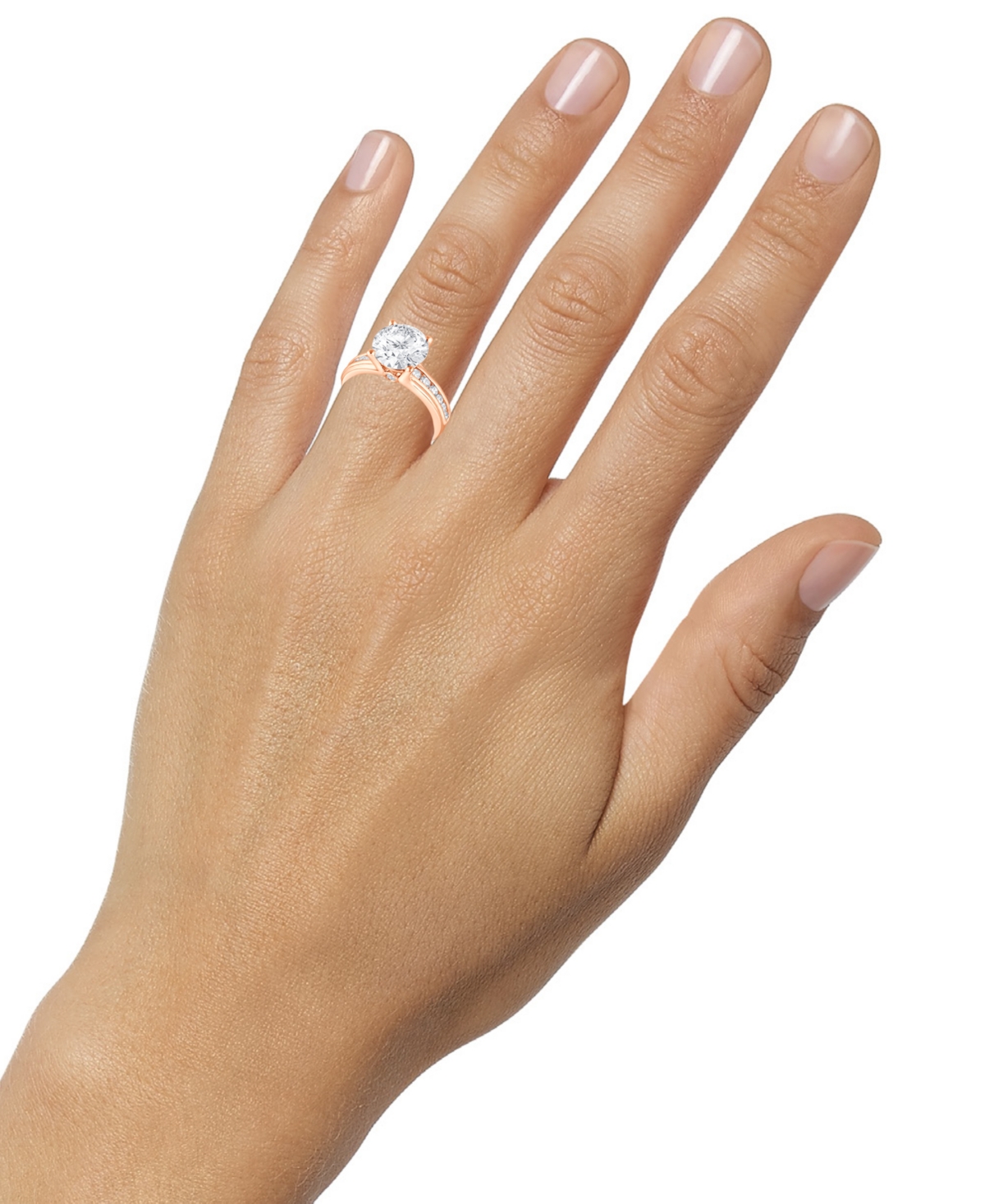 Badgley Mischka Bagley Mischka Certified Lab Grown Diamond Channel Set Engagement Ring (4 Ct. T.w.) In 14k Gold In Gold