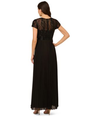 Women's Bead Pleat Long Dress
