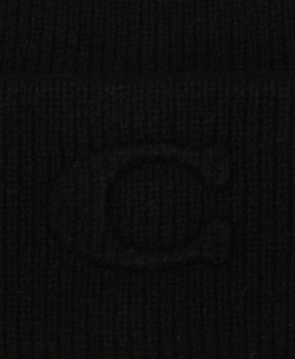 Women's Embossed C-Knit Beanie Hat