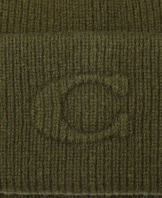 Women's Embossed C-Knit Beanie Hat