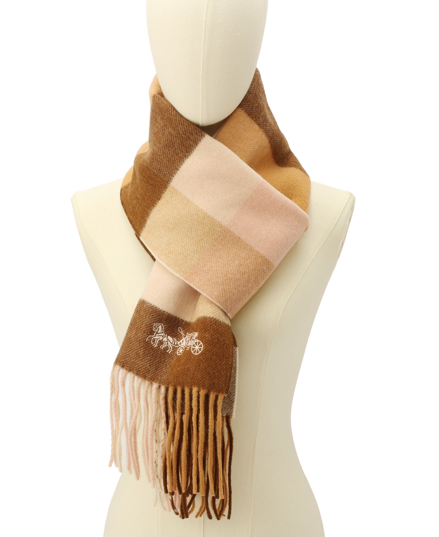 Women's Multicolored Check Muffler Scarf