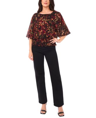 Women's Smocked-Waist Top