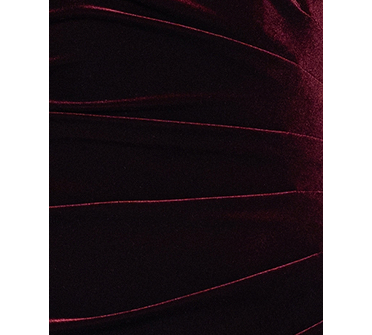 Xscape Petite Stretch Cap Sleeve Long Dress In Burgundy