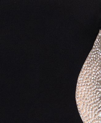 Petite Long Beaded Sleeve Dress