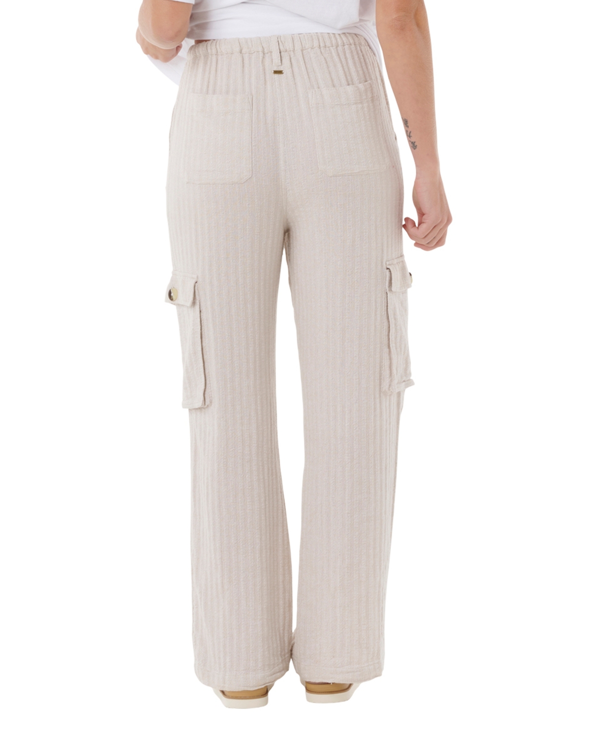 Rip Curl Women's Oceanic Textured Relaxed Fit Pants In Neutral