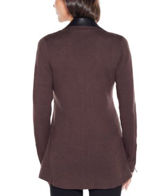 Women's Black Label Collared Sweater Jacket