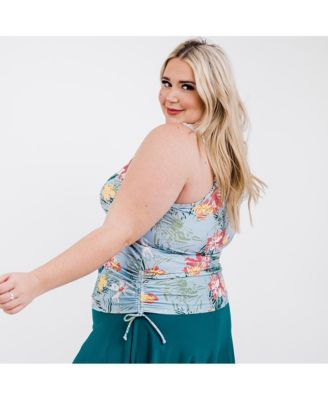 Plus Size Adjustable Strap Maya Swim Top