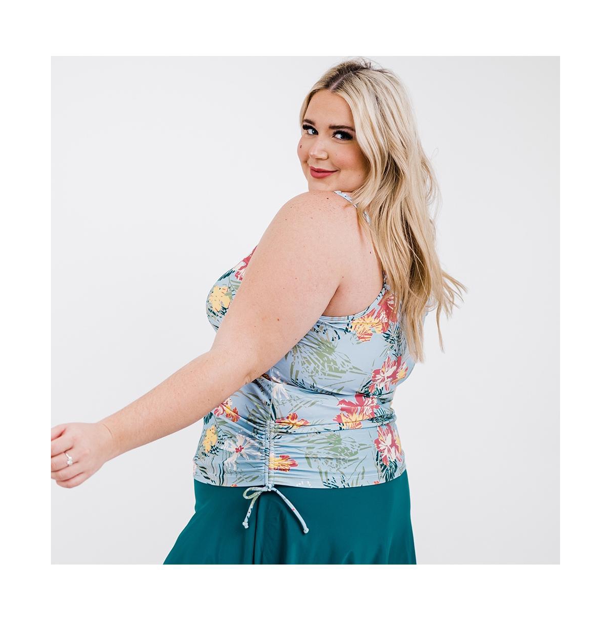 Calypsa Plus Size Adjustable Strap Maya Swim Top