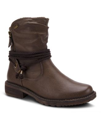Kathie Women's Mid Heel Boot with Water-Resistant Finish