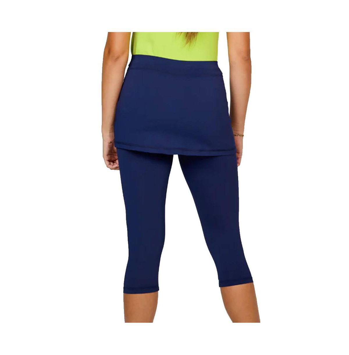 Sofibella Women's Uv Staples Abaza 13in Tennis Skirt with Capri Leggings