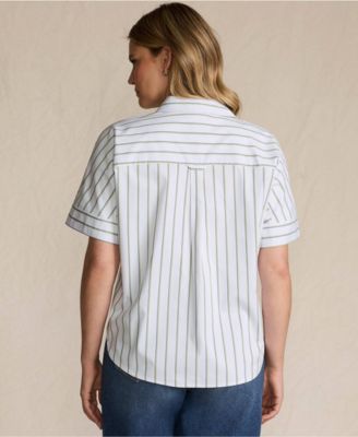 Women's Cooling Elbow Sleeve Button Front Shirt