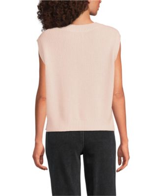 Women's Drifter Modern Cable V Neck Vest Sweater