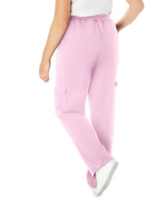 Plus Size Within Better-Fleece Pull-On Cargo Sweatpants