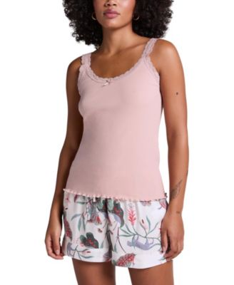 Hunkemoller Women's Rib Lace Cami