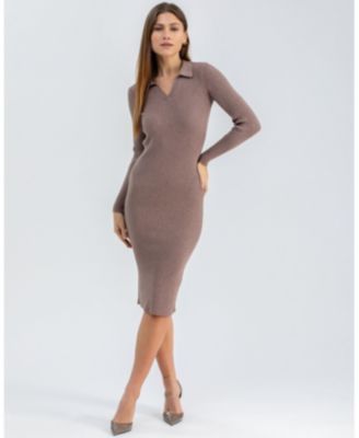 Womens Lavinia Collar Dress