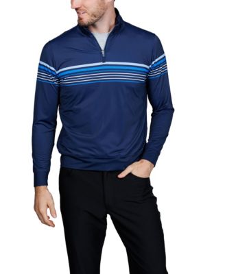 Engineered Stripe Performance Quarter Zip