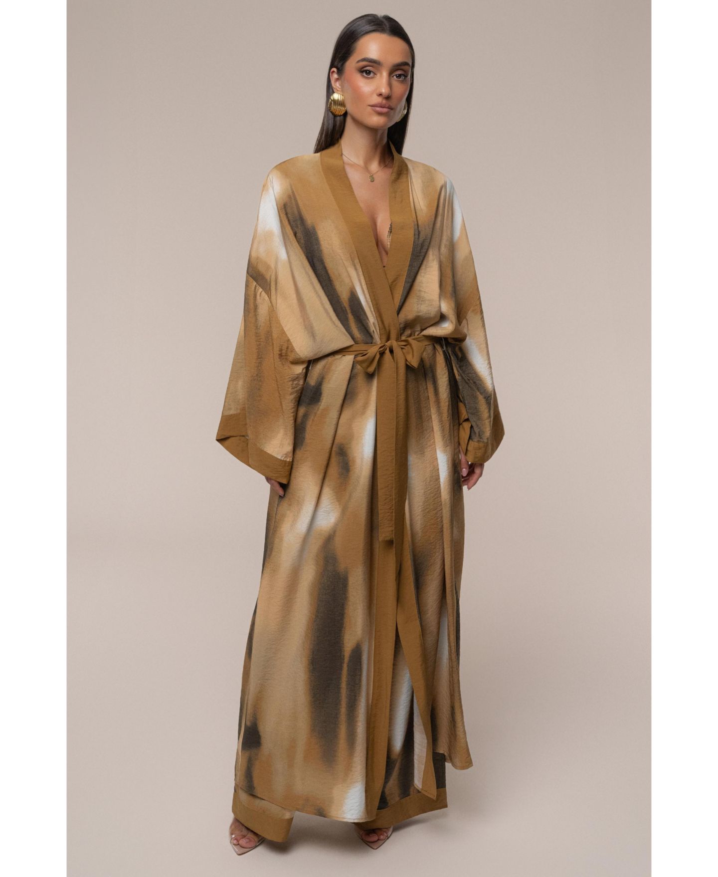 Женские куртки JLUXLABEL Desert Oasis Duster, цвет: Коричневый — фото 7