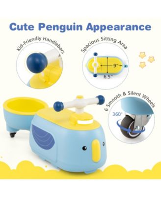 2-in-1 Kids Ride on Toy Toddlers Sliding Car w/Detachable Trailer for Children