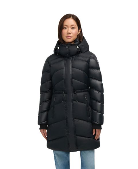 Женские куртки PAJAR Saturn Mid-Length Quilted Puffer with Removable Hood