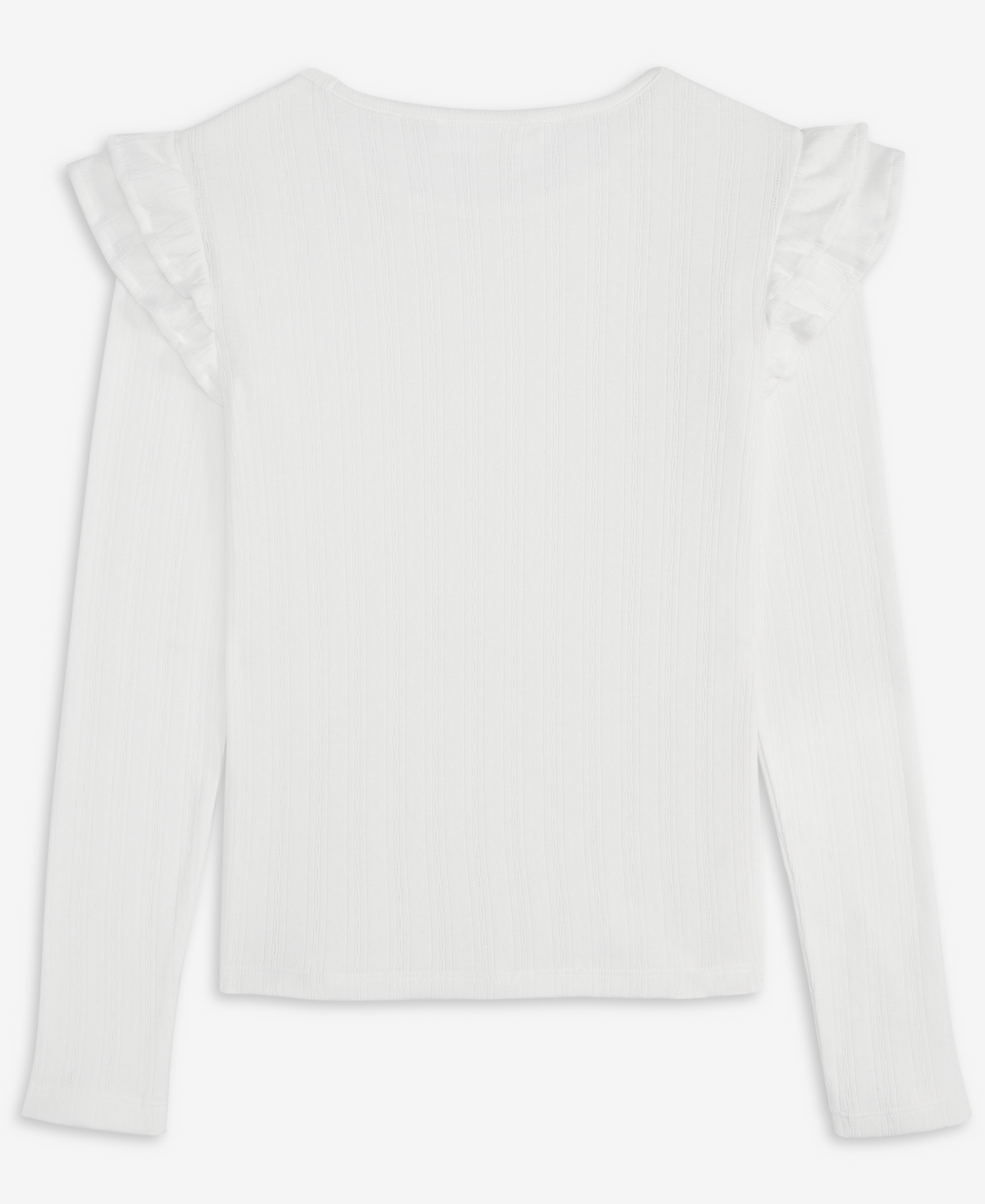 Epic Threads Little & Big Girls Ruffle Sleeve Pointelle Top, Macy's Exclusive In Multi