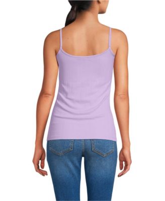 Women's Variegated Micro Rib Lace Trim Cami