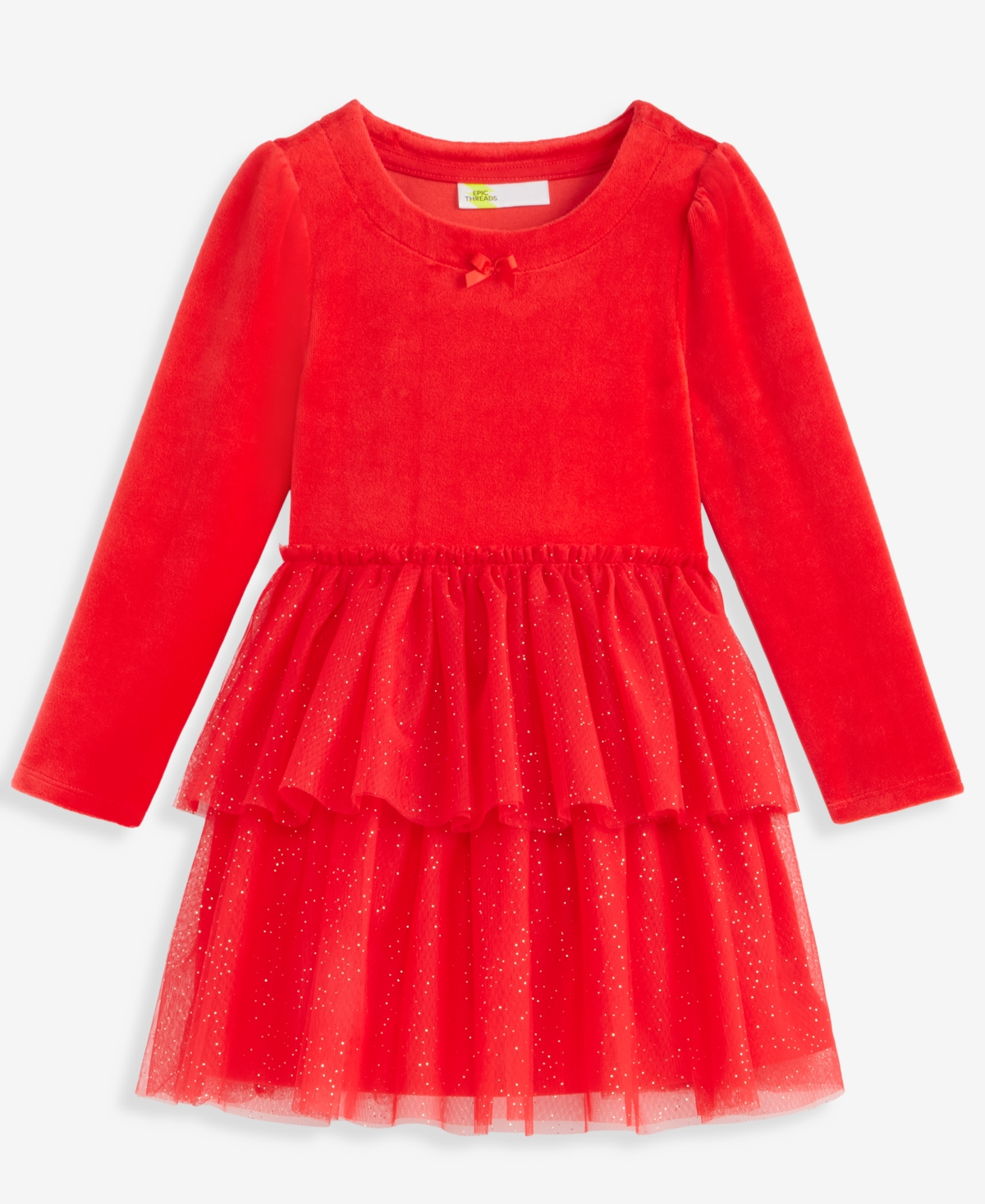Epic Threads Girls Toddler 2t-4t Tiered-skirt Tutu Dress, Macy's Exclusive In Red