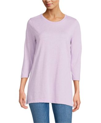 Women's 3/4 Sleeve Cotton Supima Tunic Top