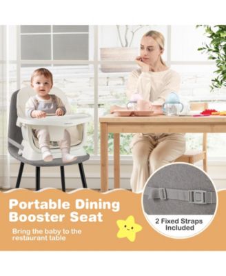 16-in-1 Baby High Chair w/ Activity Center Booster Seat Building Block Table