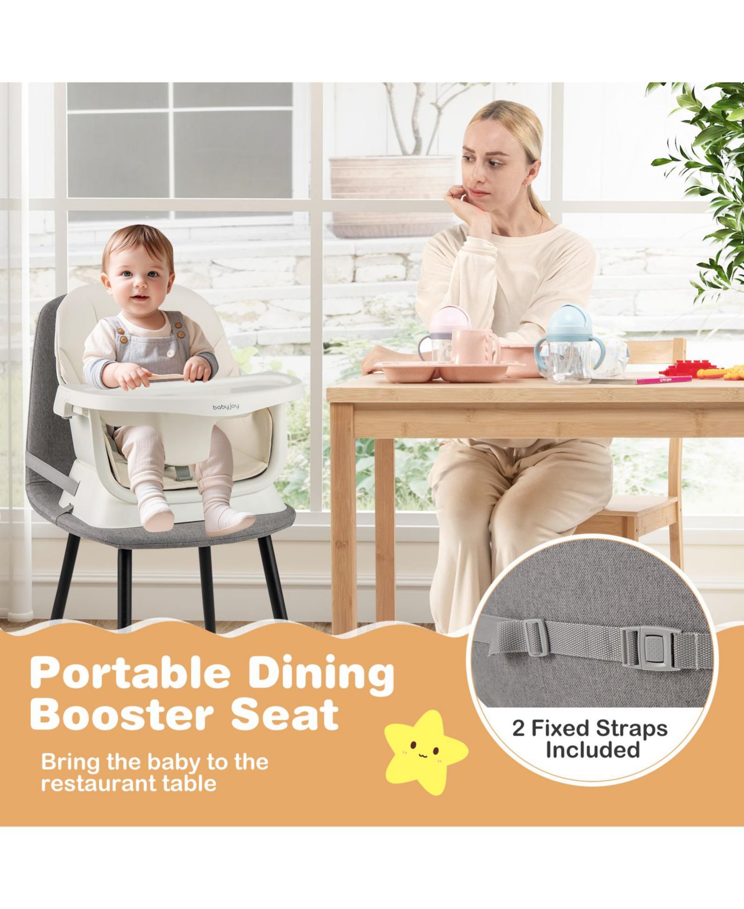 16-in-1 Baby High Chair w/ Activity Center Booster Seat Building Block Table