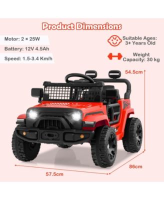 12V Kids Ride on Truck Car Battery Powered Electric Vehicle