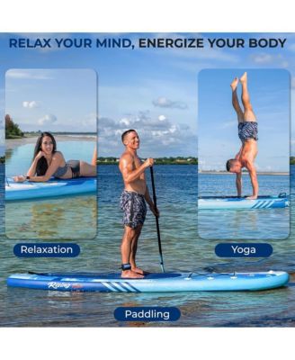 Rising Flow Stand-Up Paddle-Board (SUP) with Waterproof Mobile Phone Case, 10'6"