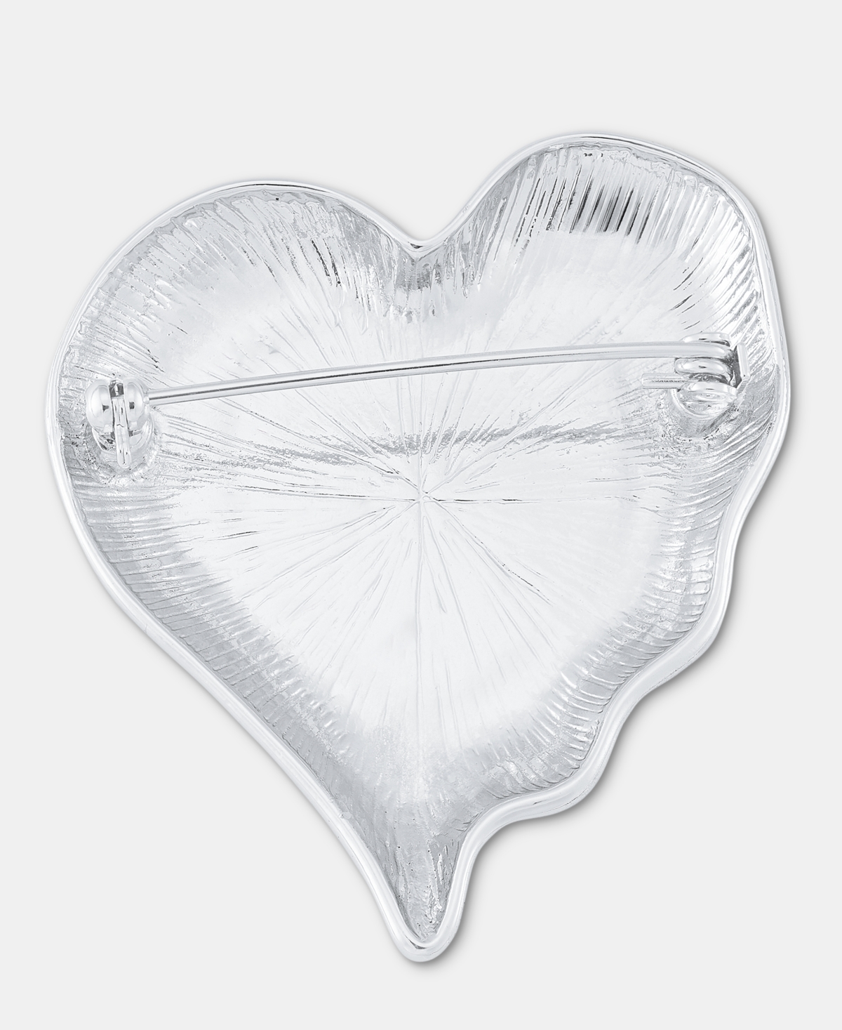 I.n.c. International Concepts Imitation Pearl Textured Heart Pin, Macy's Exclusive