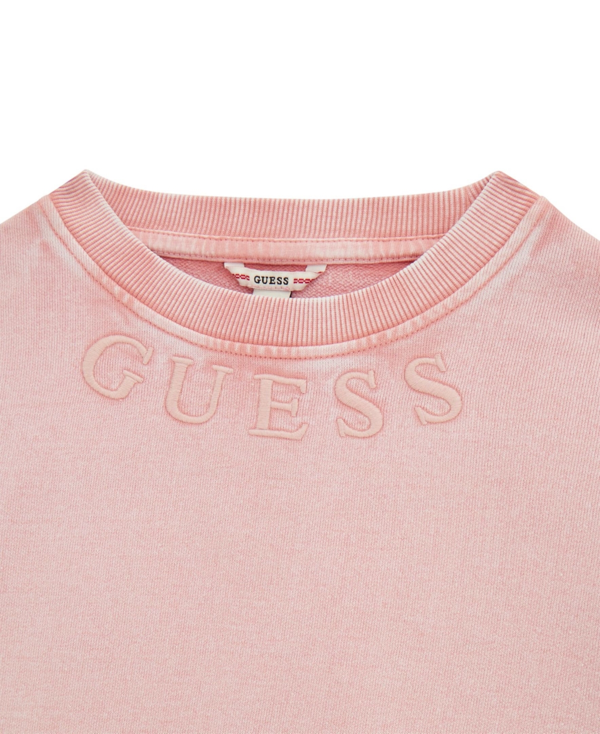 Guess Girls 7-16 Oversized Long Sleeve Sweatshirt In Pink