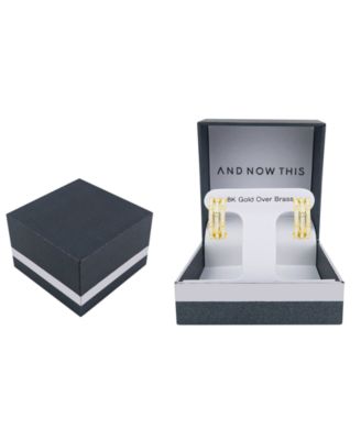 Crystal Stones Hoop Earrings