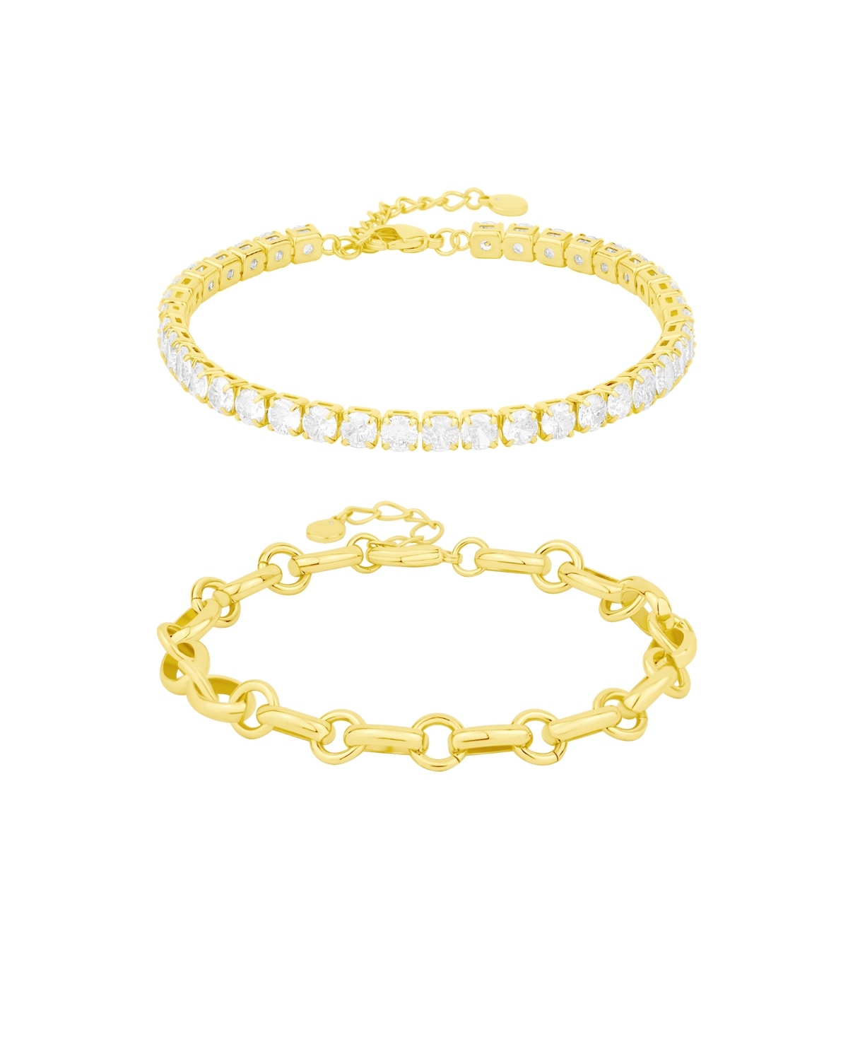 And Now This Cubic Zirconia Bracelets In Gold