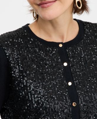 Women's Sequin Party Cardigan, Macy's Exclusive