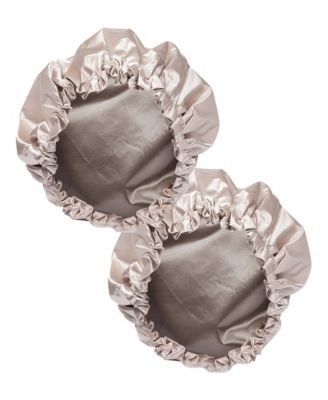 Night 2-pack Satin Shower Cap - Champagne