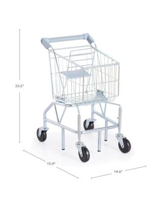 Kaplan Early Learning Shop with Me Metal Grocery Cart