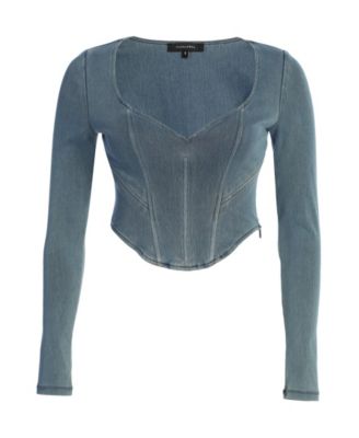 Women's Tesa Sweetheart Denim Top