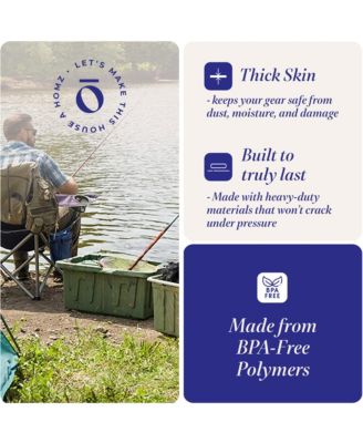 Durabilt 27 Gallon 2 Pack Heavy Duty Storage Tote with Lid