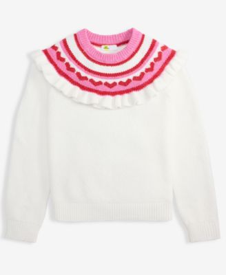 Epic Threads - Girls 5-20 Heart Fair Isle Sweater