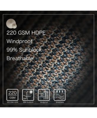 Outdoor Roller Shade, 8'(W) x6'(H) Sun Shade Cover Canopy