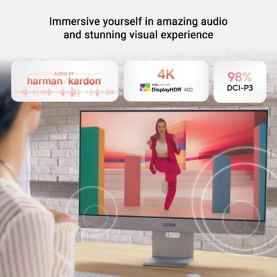 ZenScreen Smart MS32UC 31.5" 16:9 4K Ultra HD USB-C IPS LED HDR Monitor, Silver