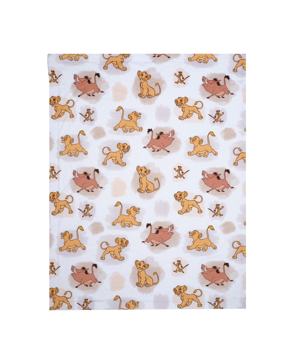 Lambs & Ivy Disney Baby Lion King Safari Soft White Fleece Baby Blanket